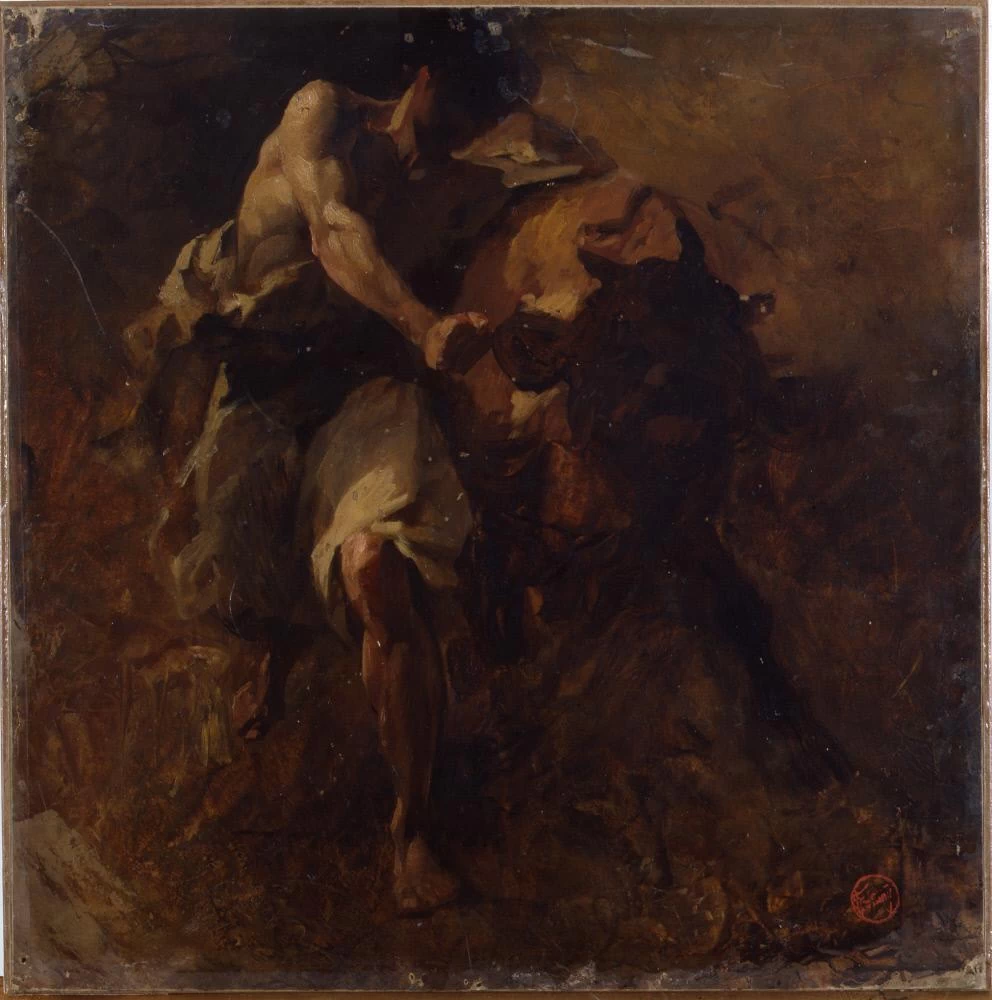 Uomo che lotta con un toro - Hispanic Society of America, New York